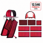 Full Body Red Light Therapy System 12,546 LED's in System. Includes 4 Pads 11" X 27", 2 Pads 11' X 16", 1 Face Dome, 1 Chin Pad